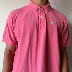 Pink Lacoste Polo